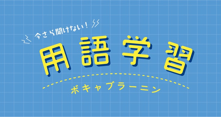 今さら聞けない！用語学習 ―ボギャブラーニン― [Vol.10掲載]
