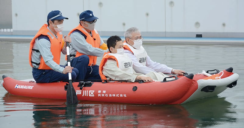 特注セーフティボートで水害から住民を守る！江戸川区の挑戦。