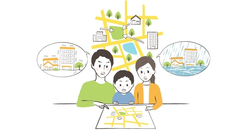 避難所受付や災害情報発信をアプリで行い、有事の対応を円滑にする。