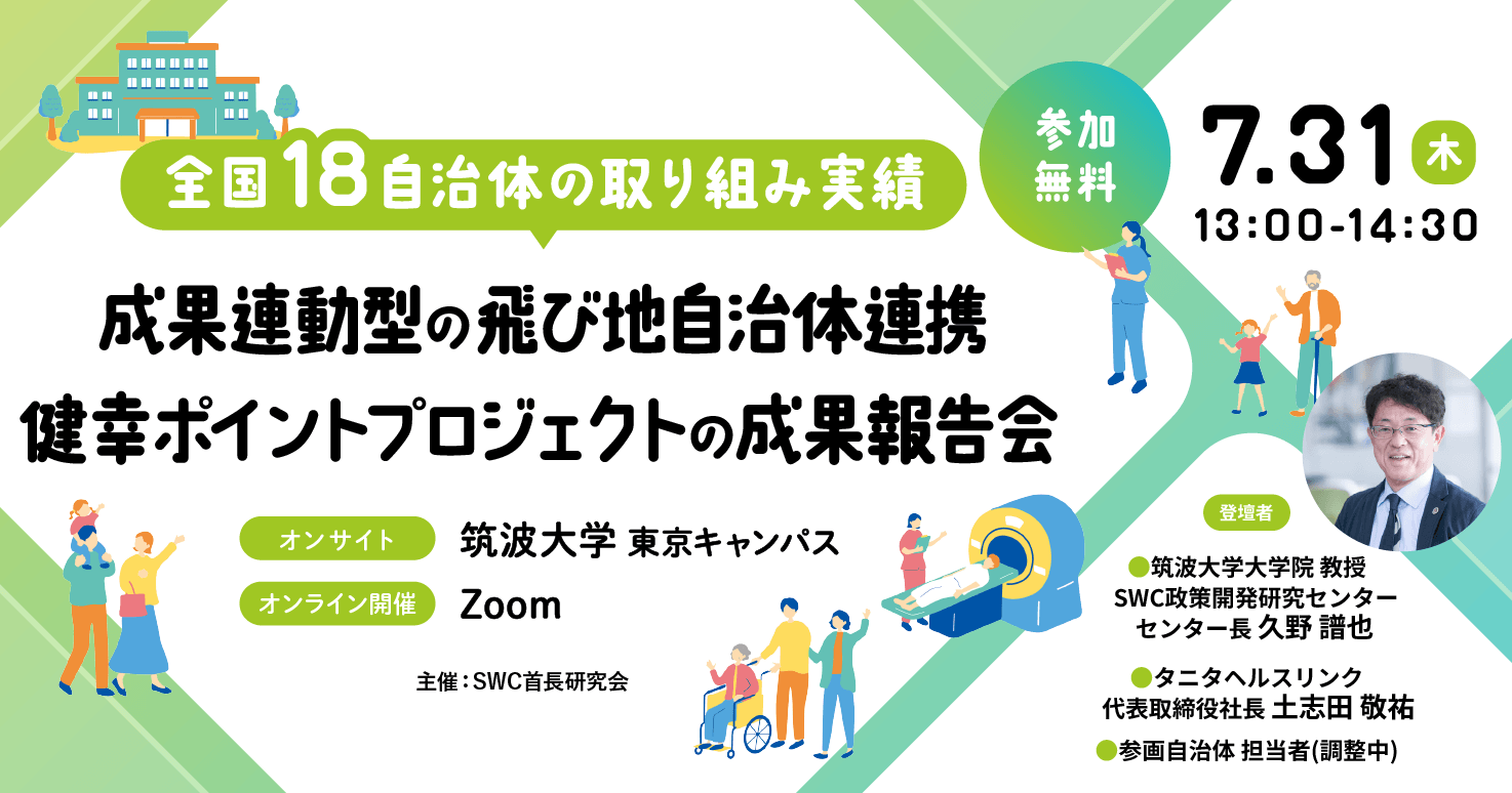 成果連動型飛び地自治体連携健幸ポイントプロジェクトの成果報告会