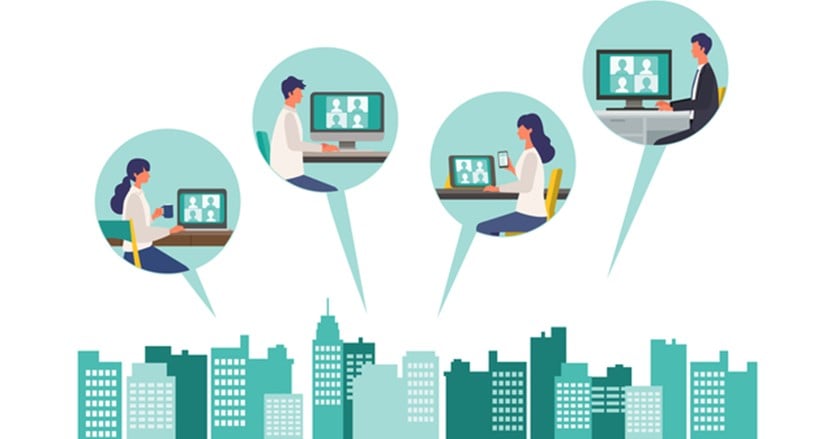 庁内独自の仮想通信でつながり、テレワークを安全で柔軟に。