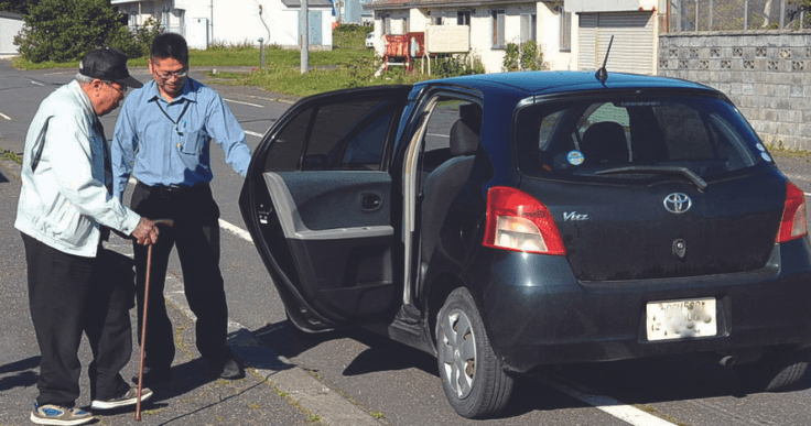 ICTを活用して空席を「見える化」自家用車相乗りで高齢者をサポート(北海道天塩町)