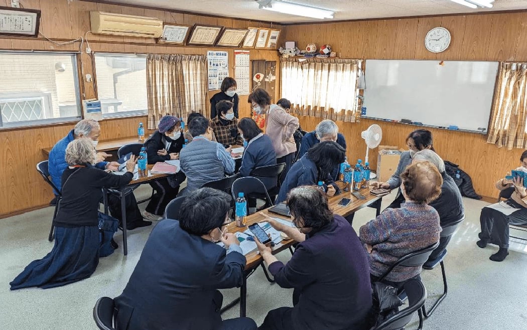 ▲シルバー人材センターのパソコン班が主に活動している。