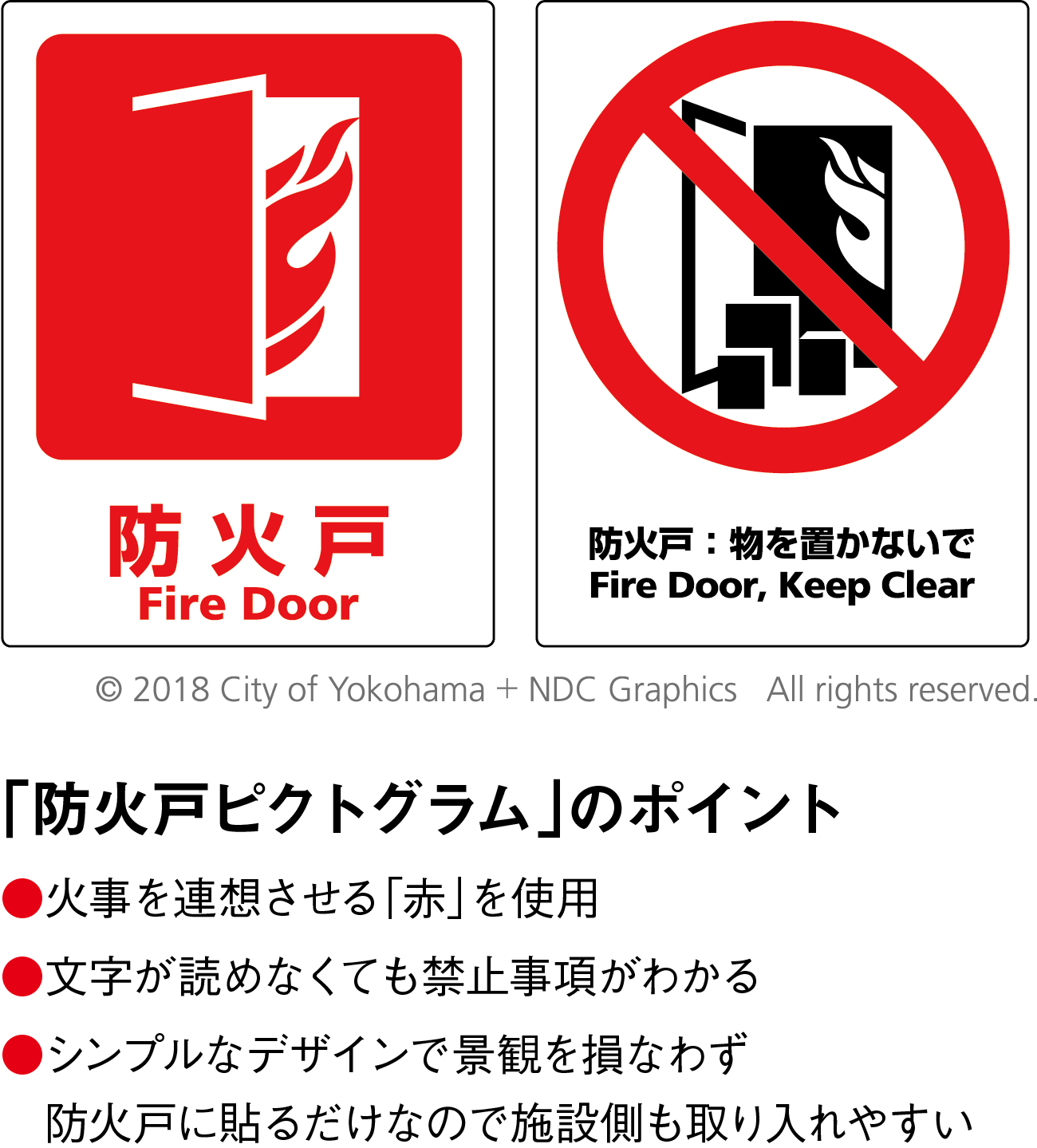 防災意識の向上も促す 防火戸ピクトグラム 横浜で生まれて 今後は全国へ ジチタイワークス