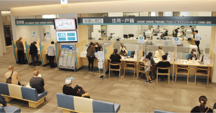 来庁者の目線に立った効率化で、窓口業務のワンストップ化に成功  